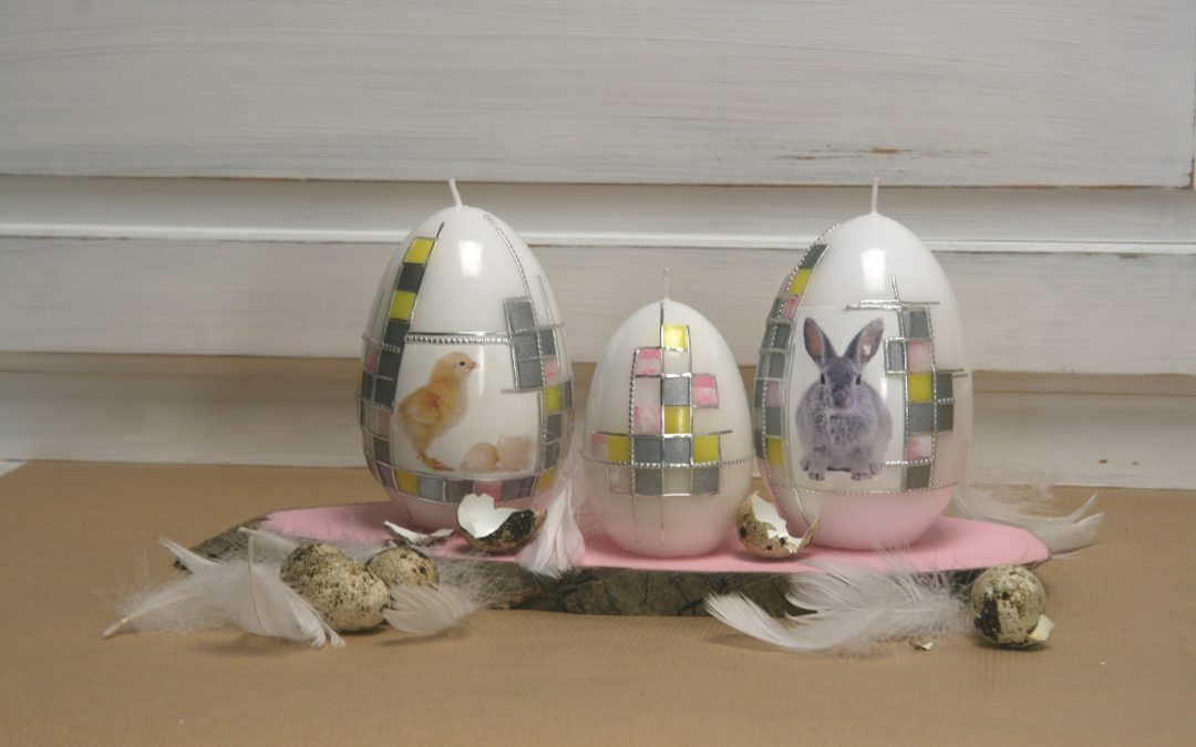 Eierkerzen „Mosaik“ #2875