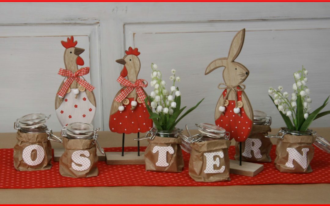 Ostern in kräftigem Rot #2876