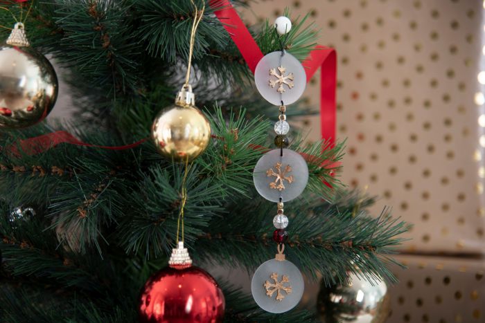 Catena per albero di Natale con stella #3068