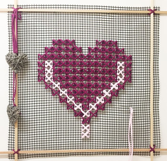 Cross stitch Heart XXL # 3073