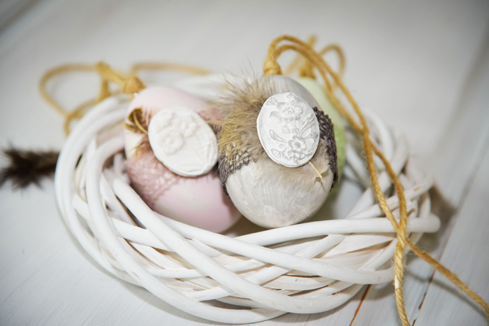 Uova di Pasqua con gesso #3091