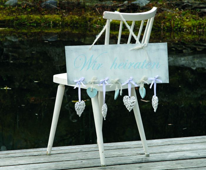 Schild – Wir heiraten #3139