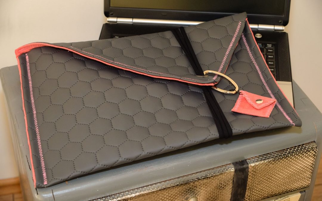 Laptoptasche Kunstleder grau #3188