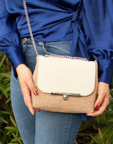 Borsa con macramè #3232