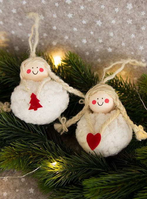Flauschige Weihnachtsengel #3258