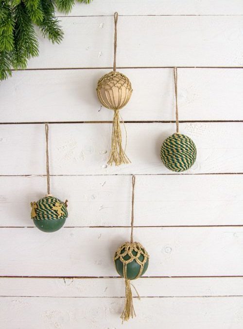 Beknüpfte Christbaumkugel #3238