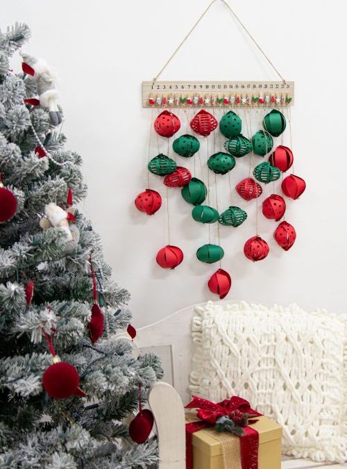 Adventskalender mit Sizzix Kugeln #3249