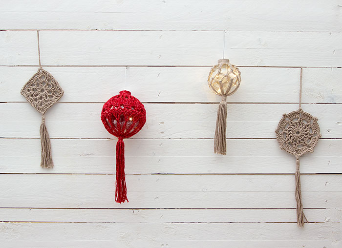 Palline Glitter macramé #3259