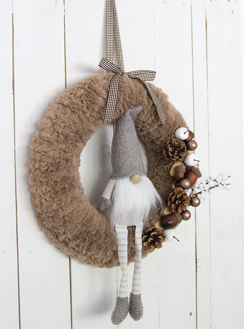 Corona natalizia fluffosa – Cuddly twist #3260