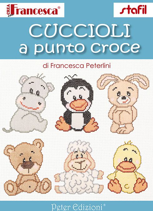 Cuccioli a punto croce #3296