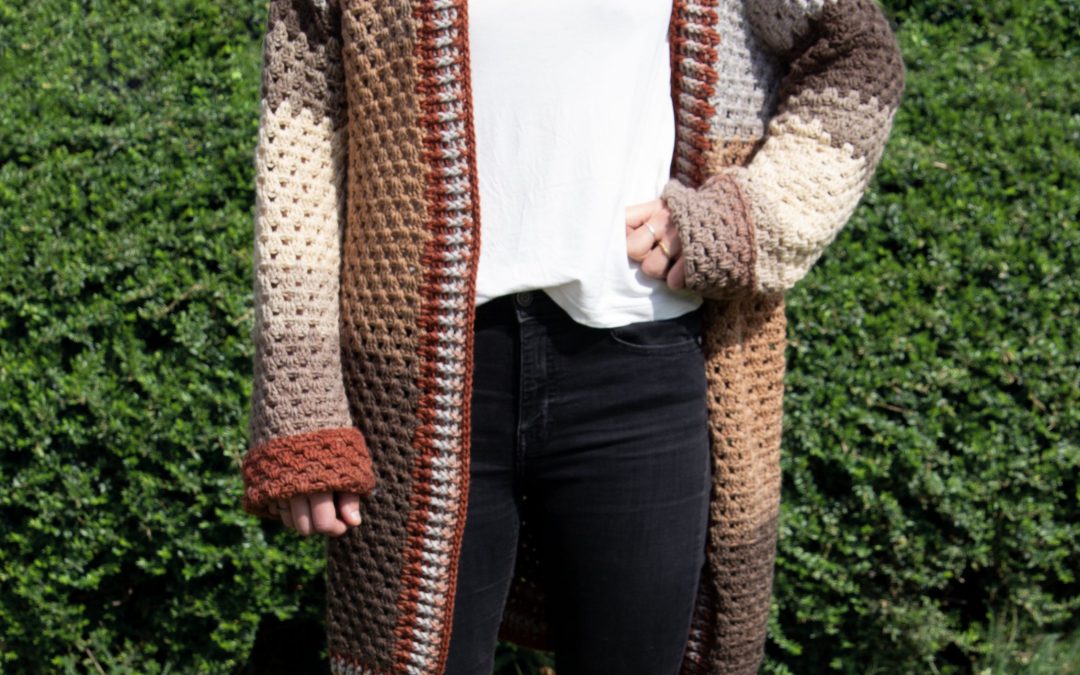 Crochet Granny Square Cardigan #3379