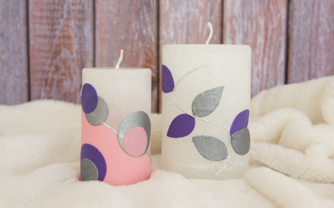 Candele decorate #3406