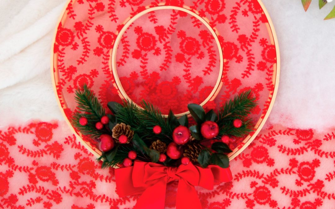 Decorazione natalizia con tessuto Grace #3451