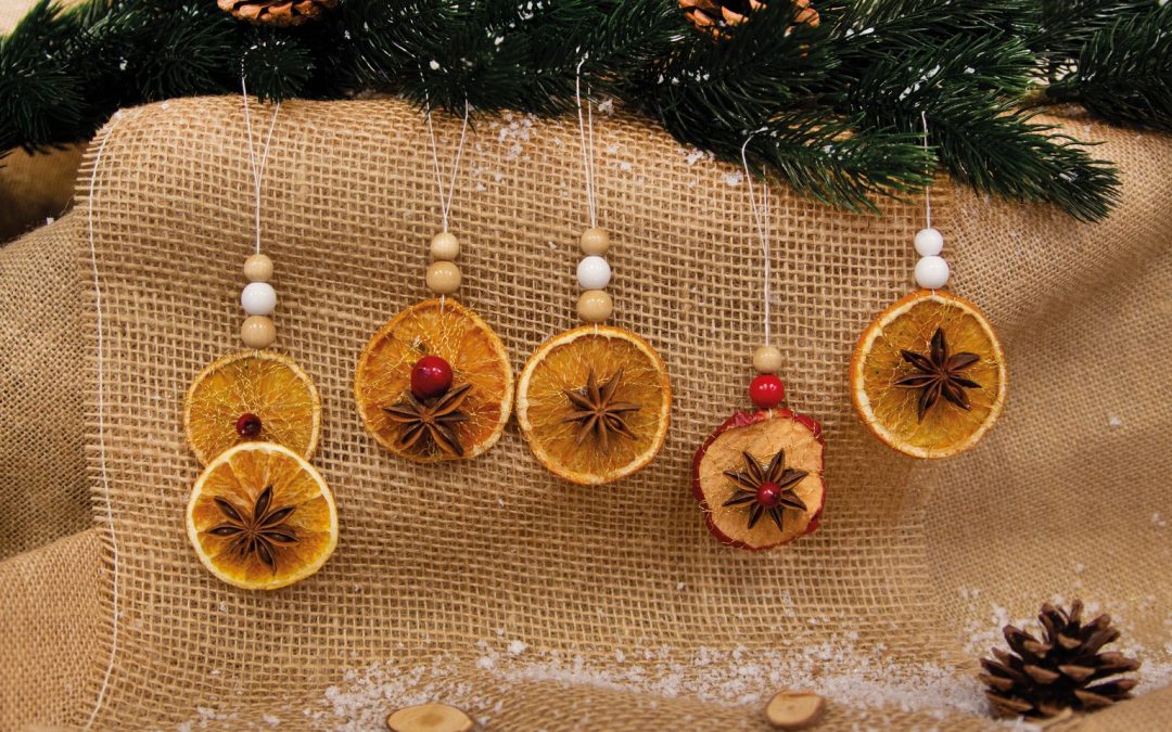 Decorazioni natalizie frutta secca