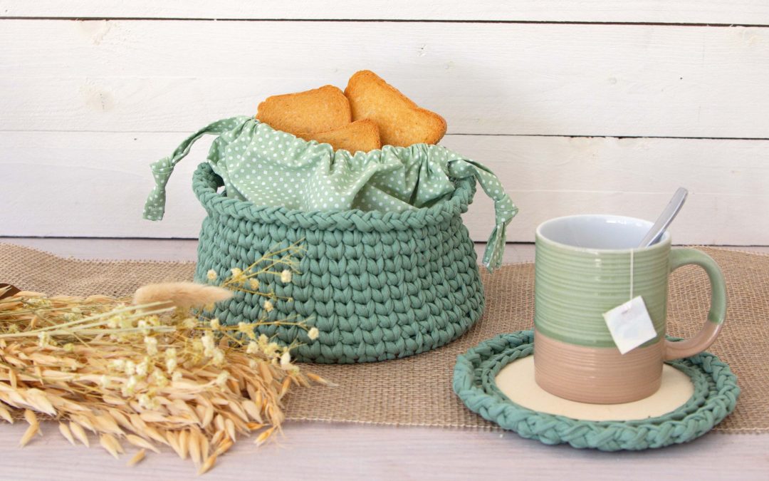 Set colazione – cestino all’uncinetto #3496