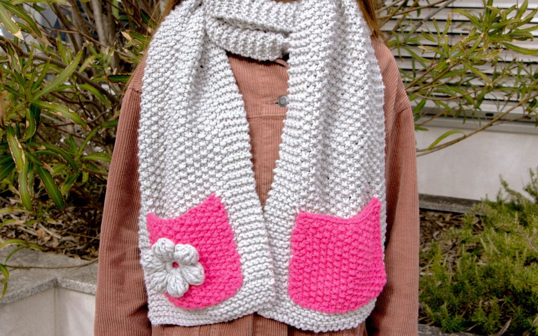 Sciarpone con tasche #3506