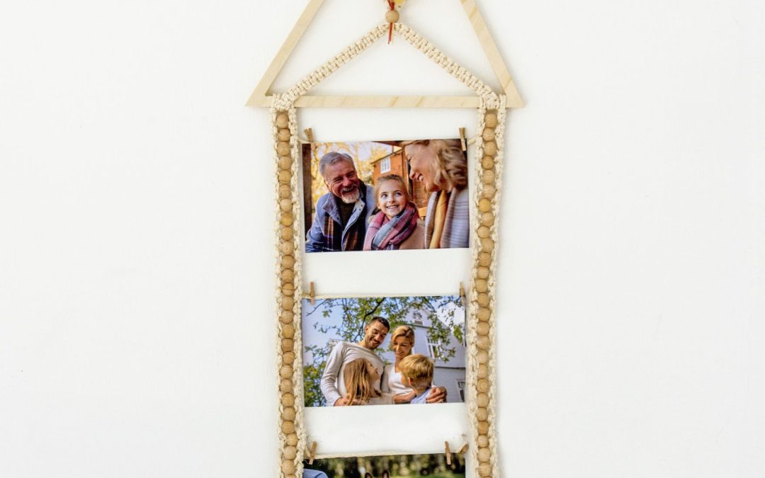 Portafoto con base di legno #3616