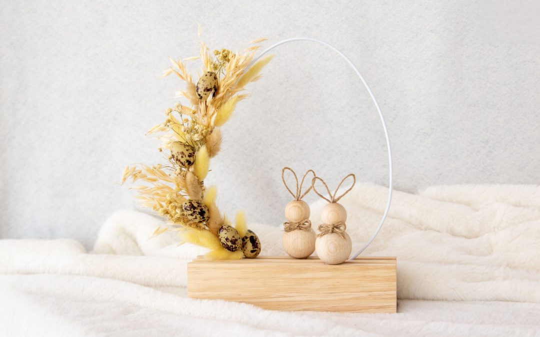 Decorazione pasquale con uovo in metallo #3623