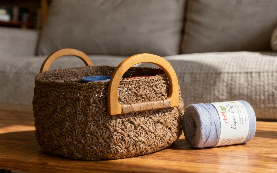 Cestino in Paper Raffia #3639
